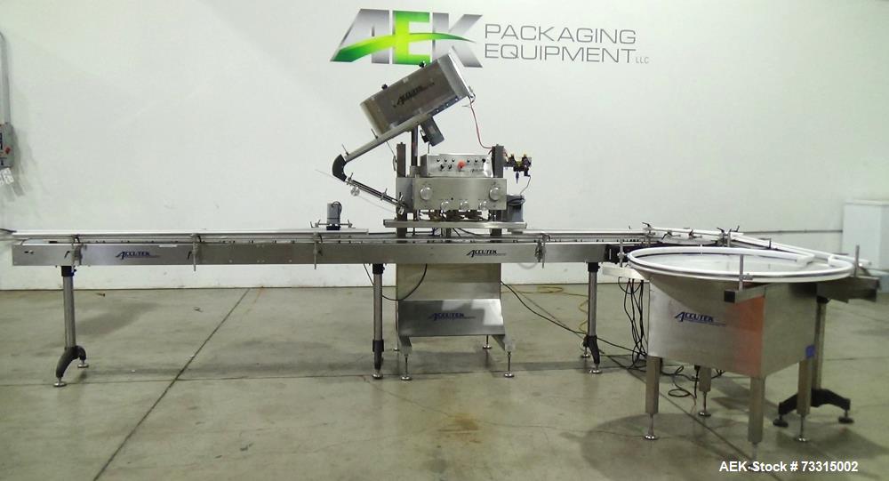 Used Accutek ASC-6 Automatic Spindle Capper | High-Speed Bottle Capping Machine